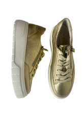 Load image into Gallery viewer, gold platform sneakers