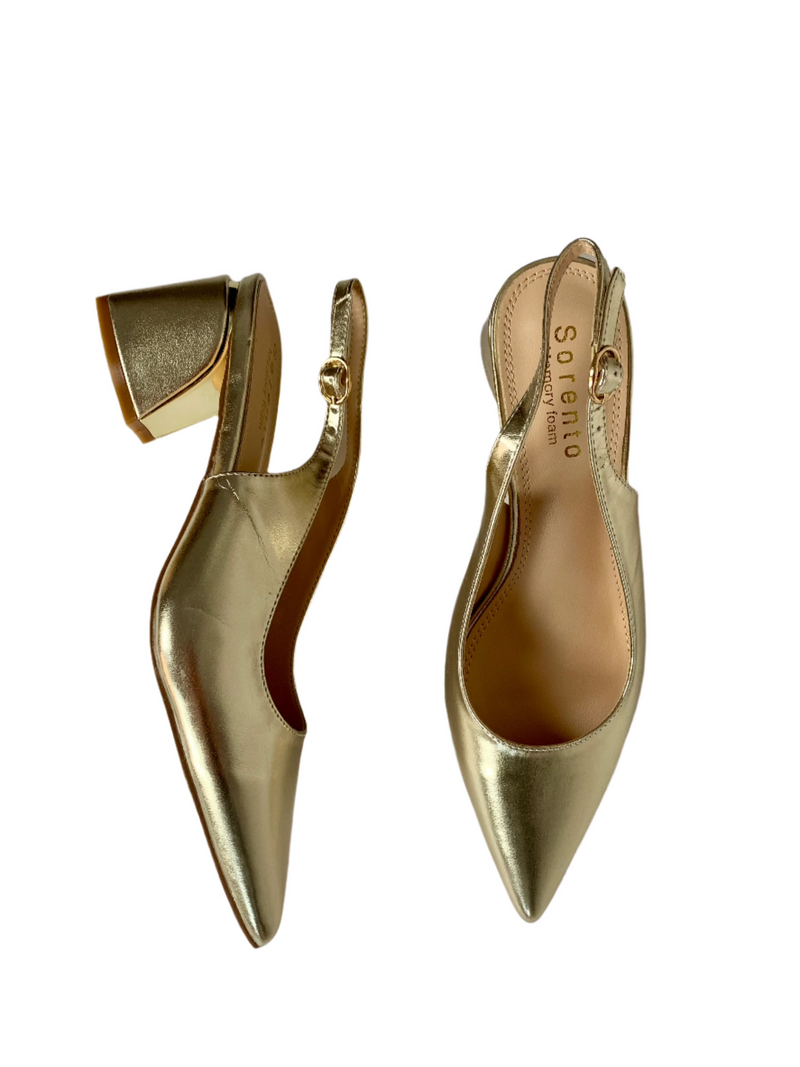 Load image into Gallery viewer, gold heels for weddings
