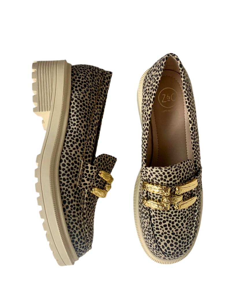 Load image into Gallery viewer, leopard print moccasin shoes

