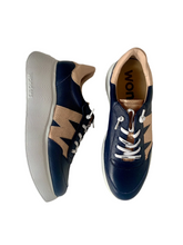 Load image into Gallery viewer, navy chunky trainers