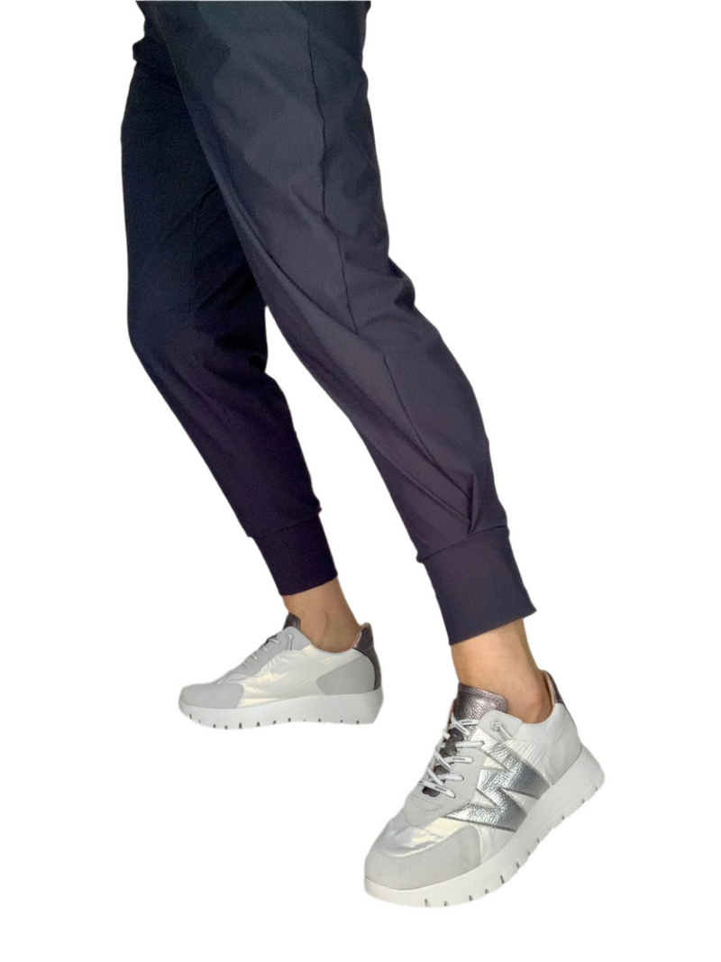 Load image into Gallery viewer, chunky silver trainers
