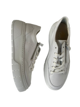 Load image into Gallery viewer, white leather trainers gabor