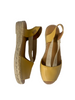 yellow espadrille sandals