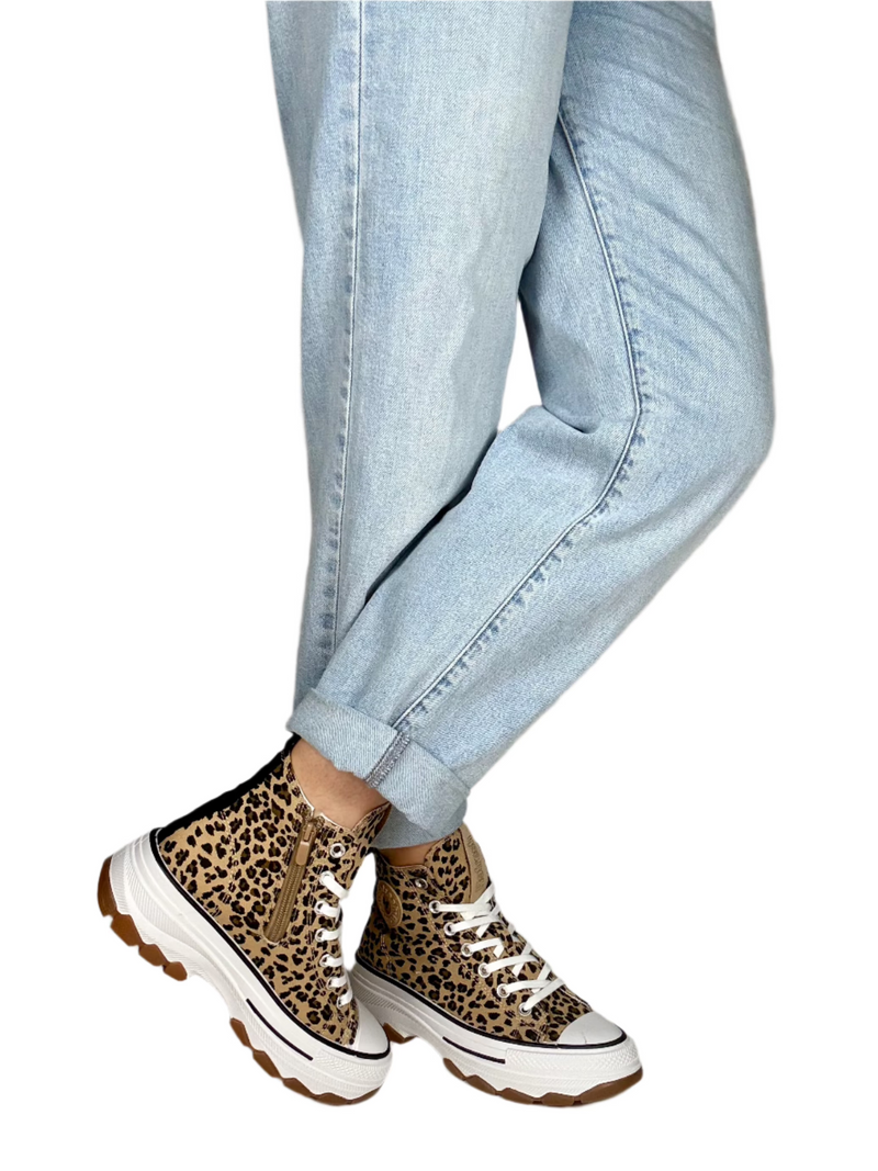 Load image into Gallery viewer, leopard print high tops

