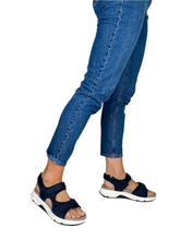 Load image into Gallery viewer, navy walking sandals