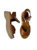 brown platform sandals