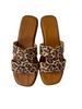 leopard print sliders