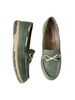 green flat shoes for women