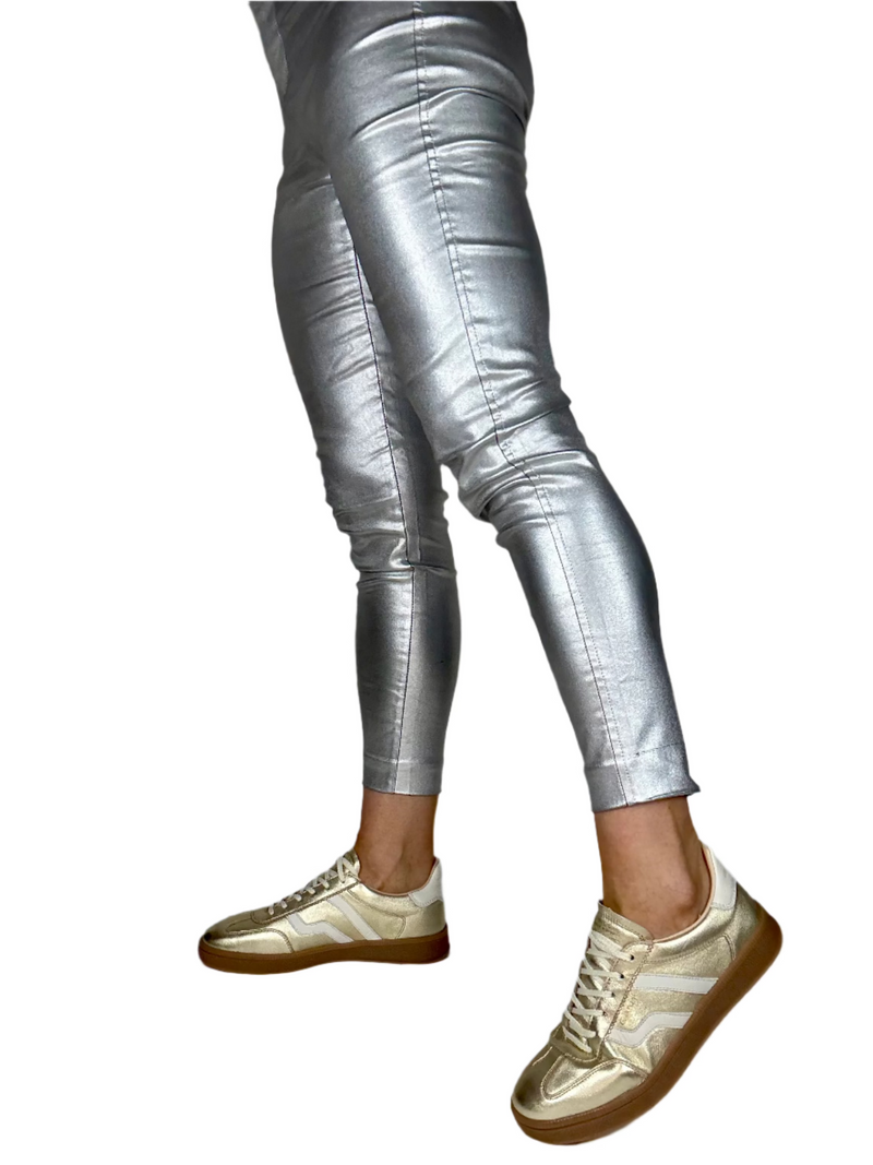 Load image into Gallery viewer, gold sneakers
