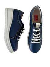 Load image into Gallery viewer, Navy fluchos shoes