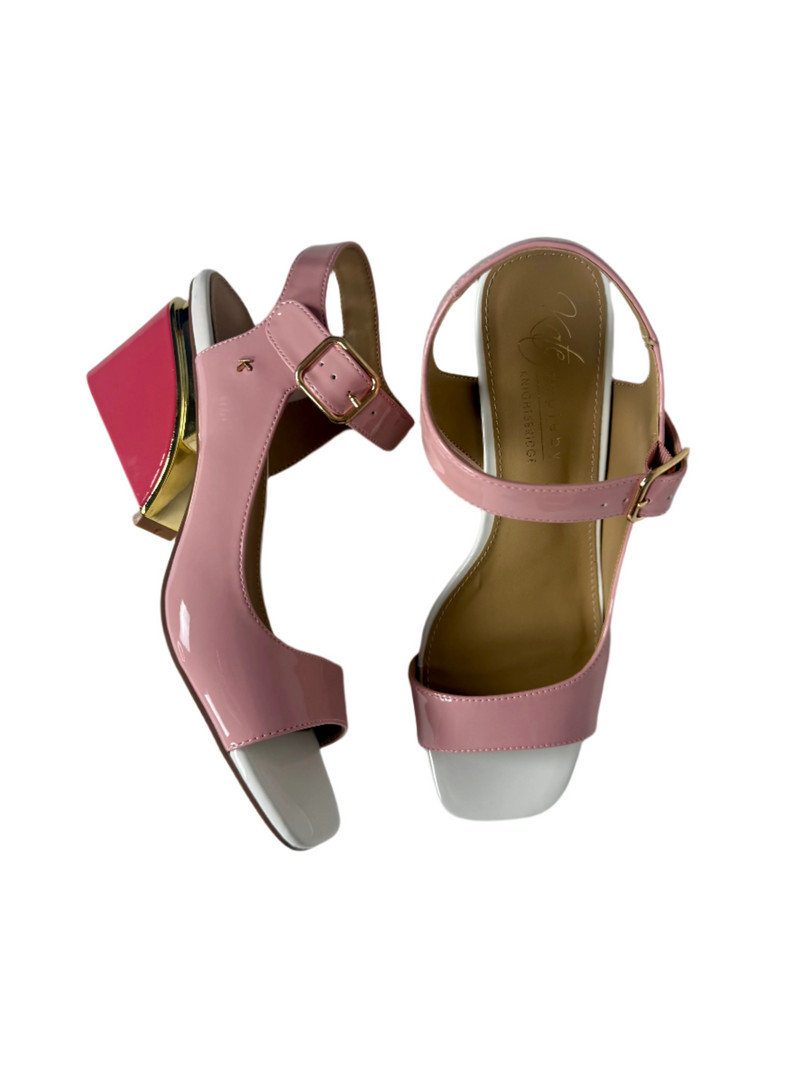 Load image into Gallery viewer, pink block heels
