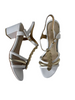 white heeled sandals