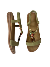 Load image into Gallery viewer, green summer sandals