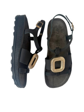 Load image into Gallery viewer, black sandals for women