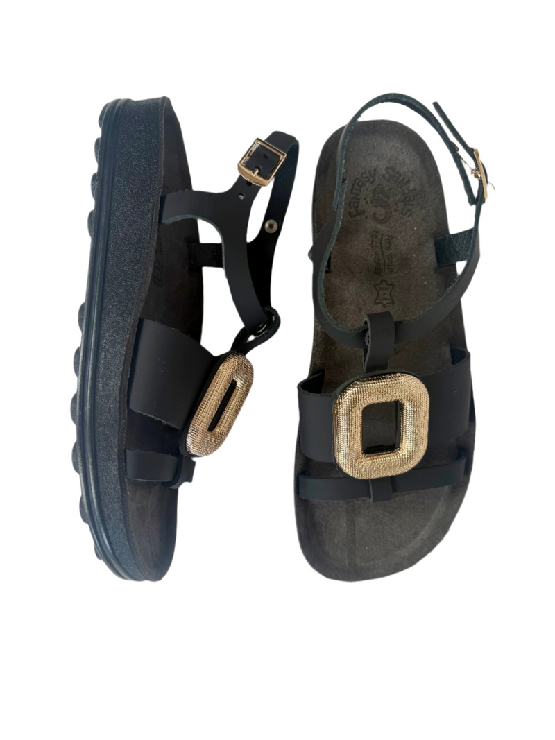 Load image into Gallery viewer, black sandals for women

