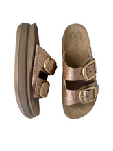 Load image into Gallery viewer, rose gold plaform sandals