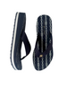 navy low wedge flip flops