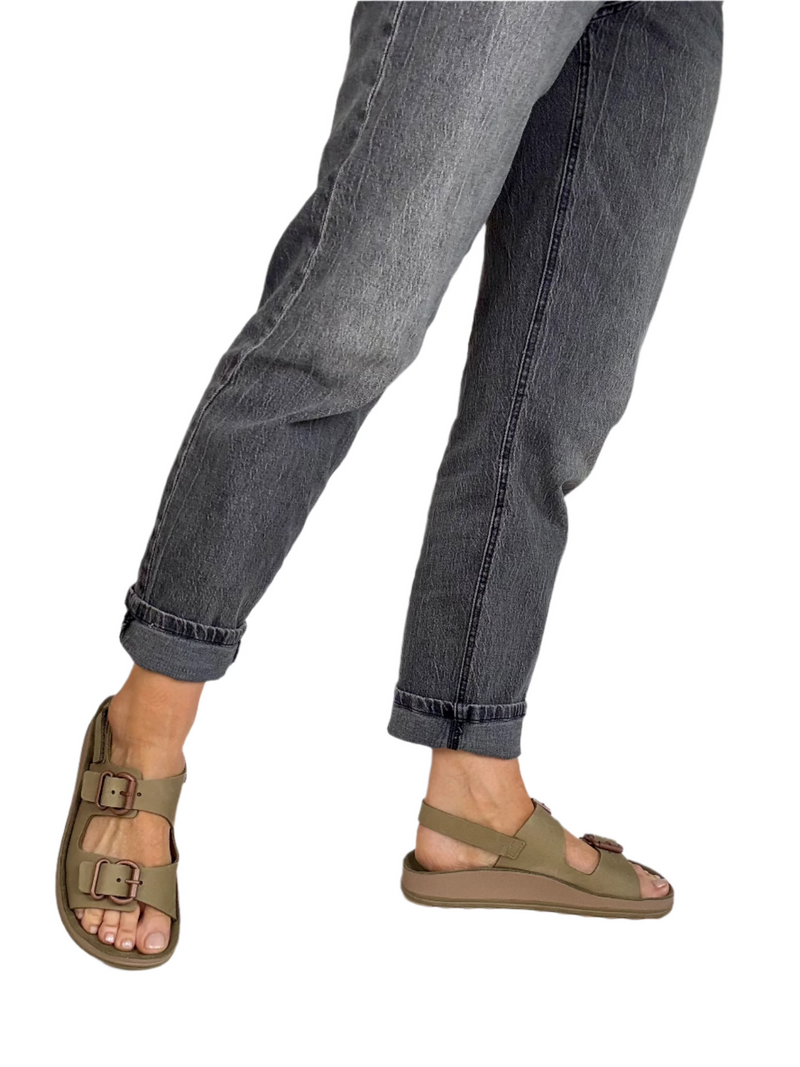 Load image into Gallery viewer, khaki ladies sandals
