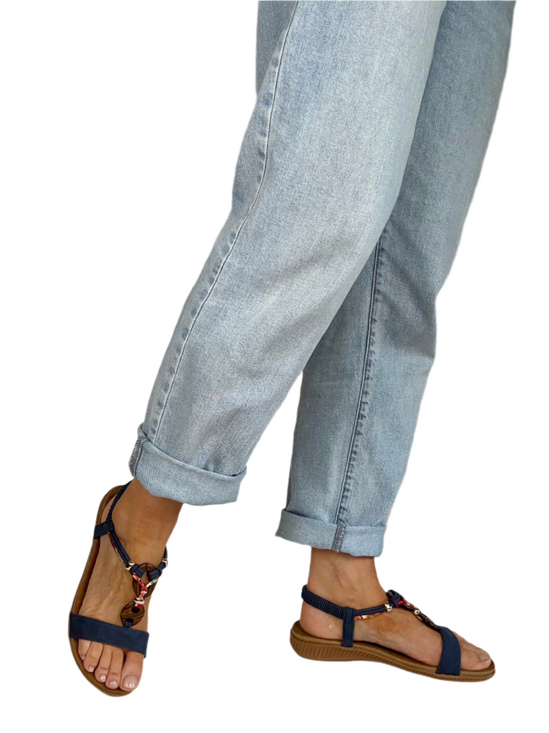 Load image into Gallery viewer, navy ladies sandals
