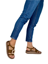 Load image into Gallery viewer, brown casual sandals for women