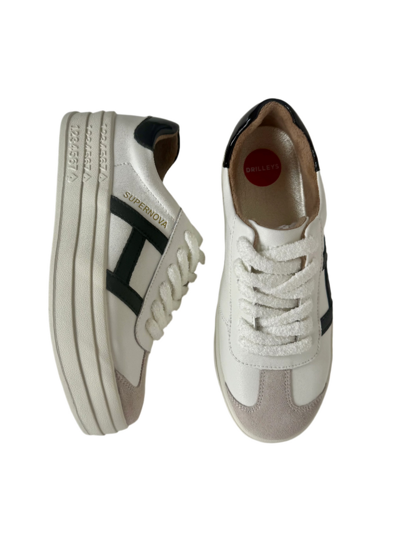 Load image into Gallery viewer, white drlley trainers
