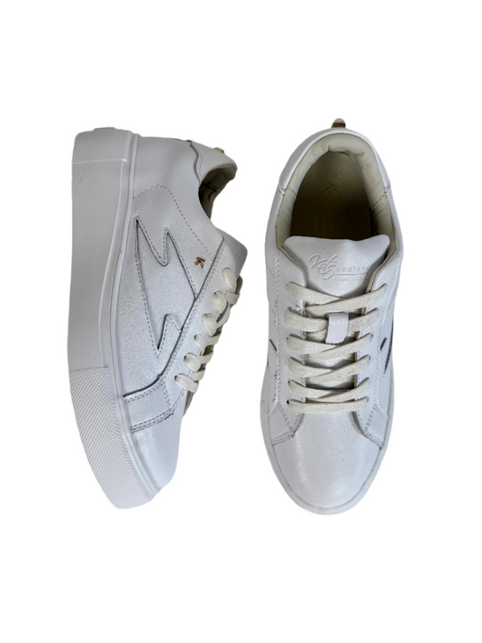 white fashion trainers