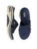 navy mule sandals