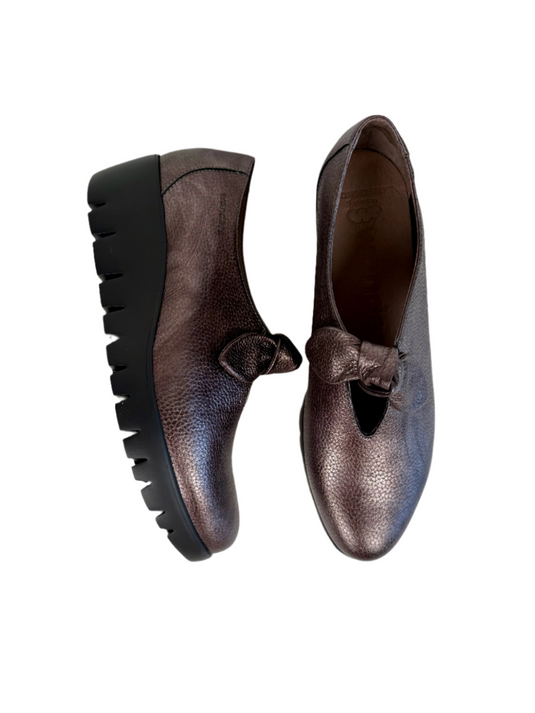 pewter wedge shoes