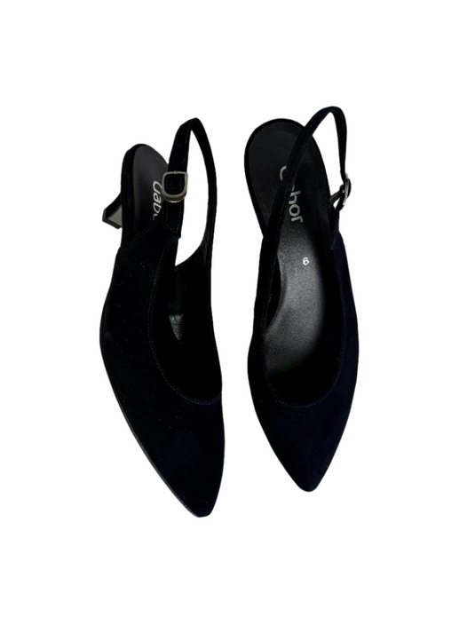 sling back low heels