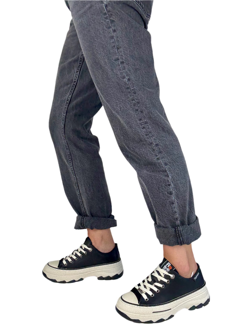 Load image into Gallery viewer, black chunky trainers
