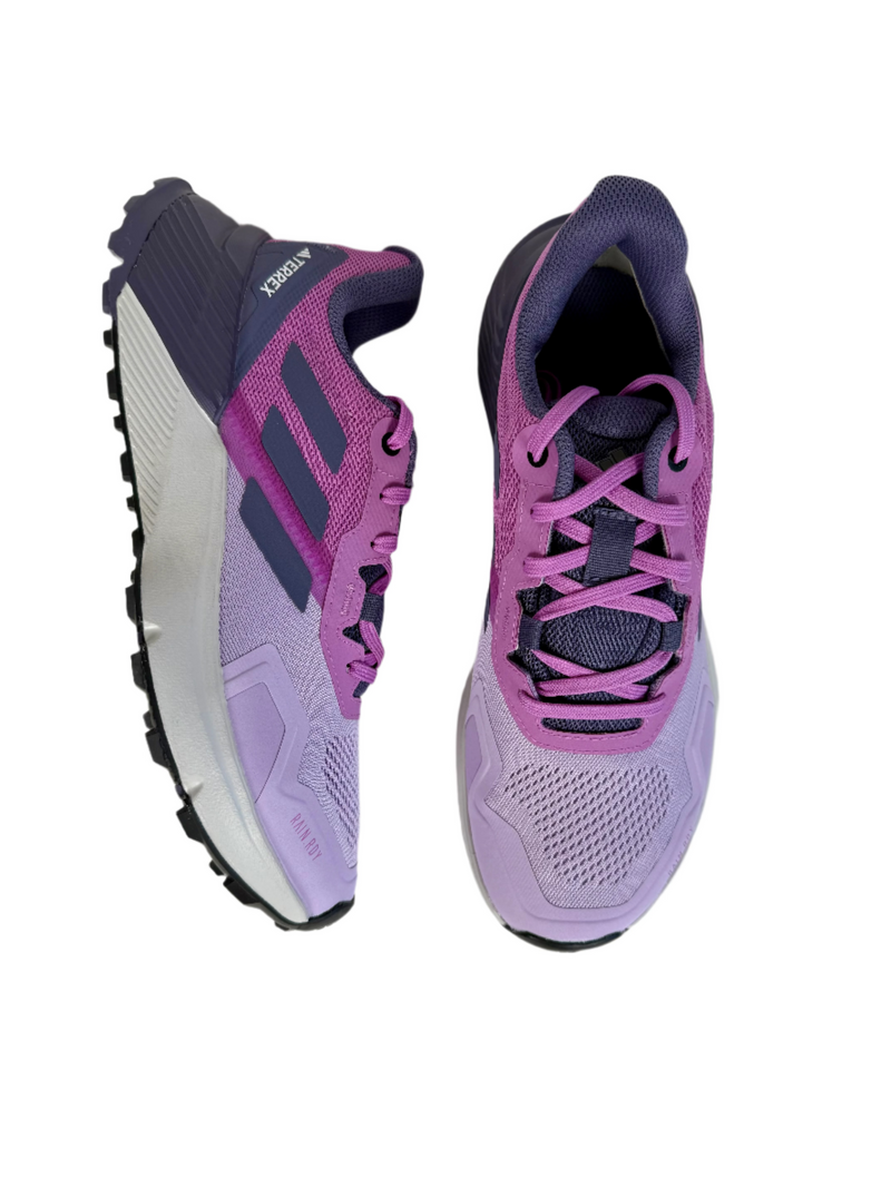 Load image into Gallery viewer, purple adidas trainers
