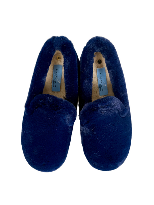 blue ladies slippers