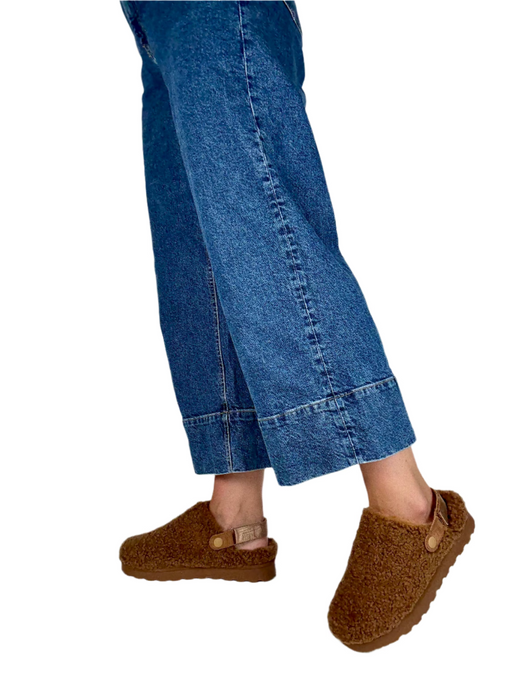 brown mule slippers
