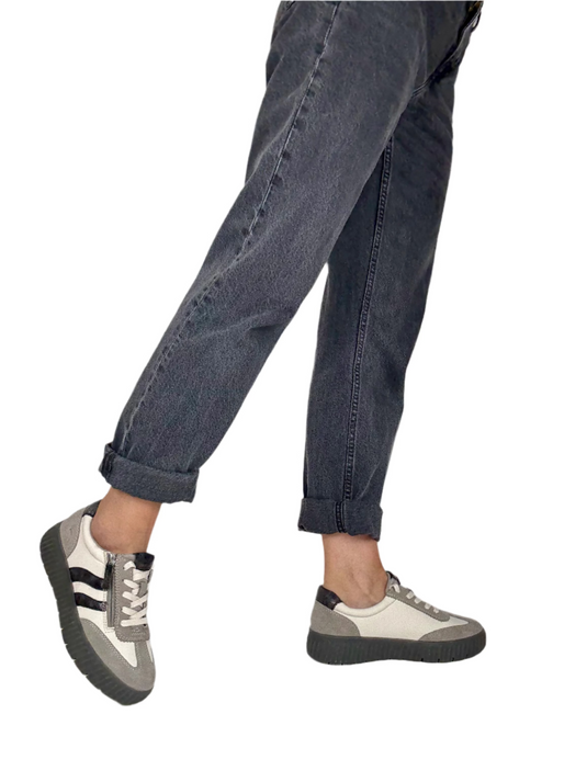white ladies wide fitting sneakers