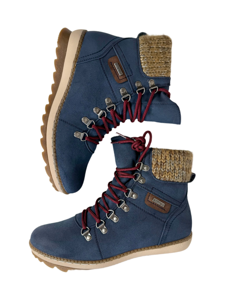 Load image into Gallery viewer, navy waterpoof boots
