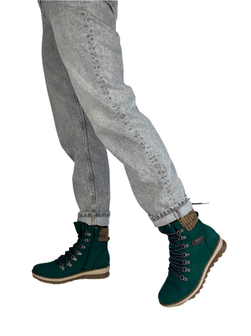 green waterproof boots