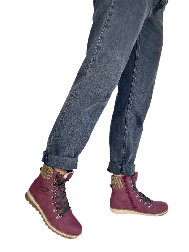 Load image into Gallery viewer, wine casual walking boots
