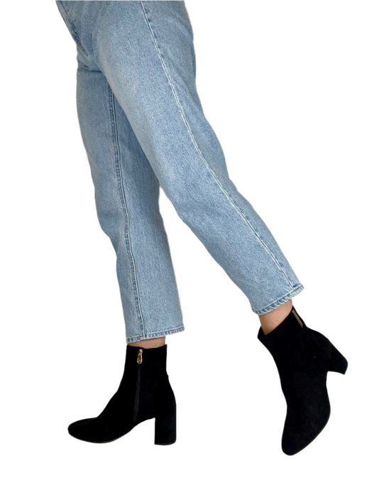 black marco tozzi block heels