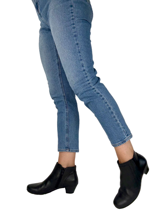 black leather gabor boots
