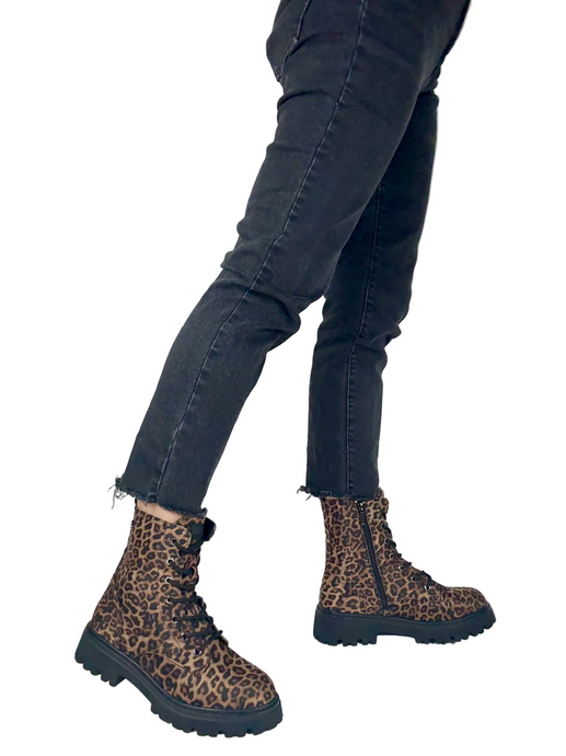 leopard print boots