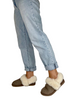 grey fur slippers