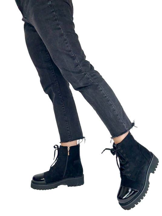 black lace up kate appleby boots
