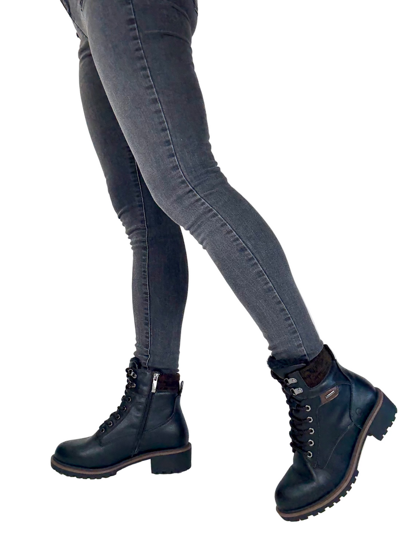 Load image into Gallery viewer, black tamaris boots
