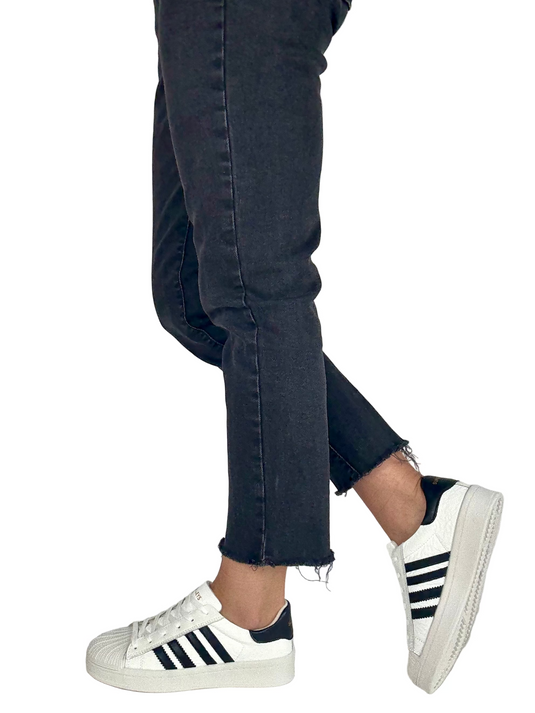 white casual sneakers