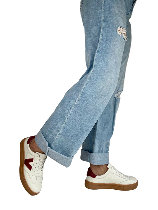 white leather casual trainers