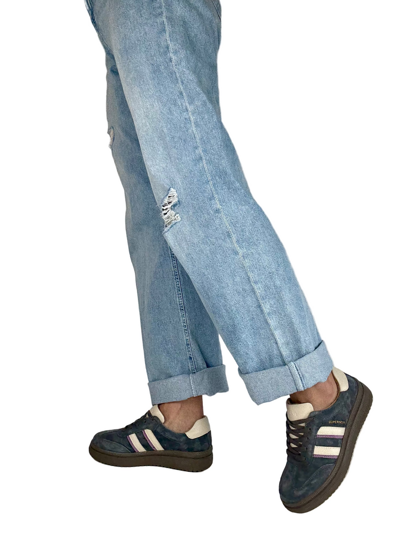 Load image into Gallery viewer, grey drilley trainers
