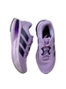 purple running shoes