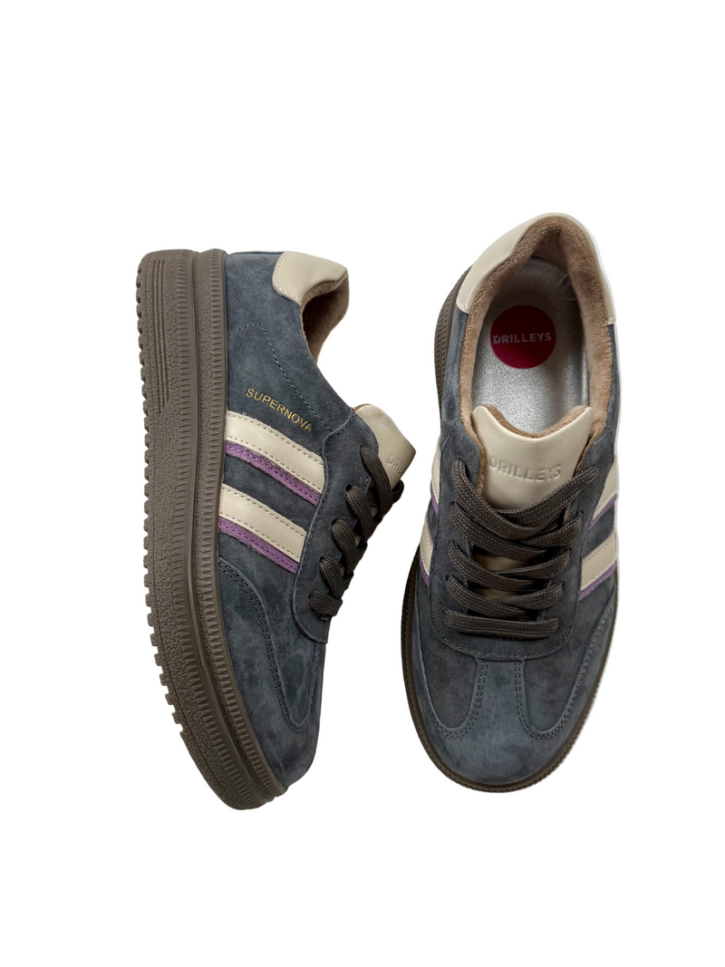 Load image into Gallery viewer, grey casual trainers
