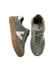 green suede shoes