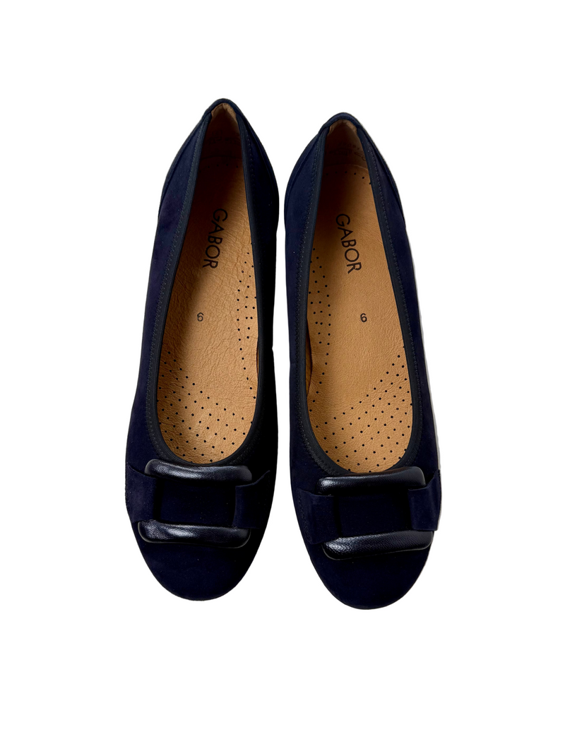 Load image into Gallery viewer, gabor navy pumps
